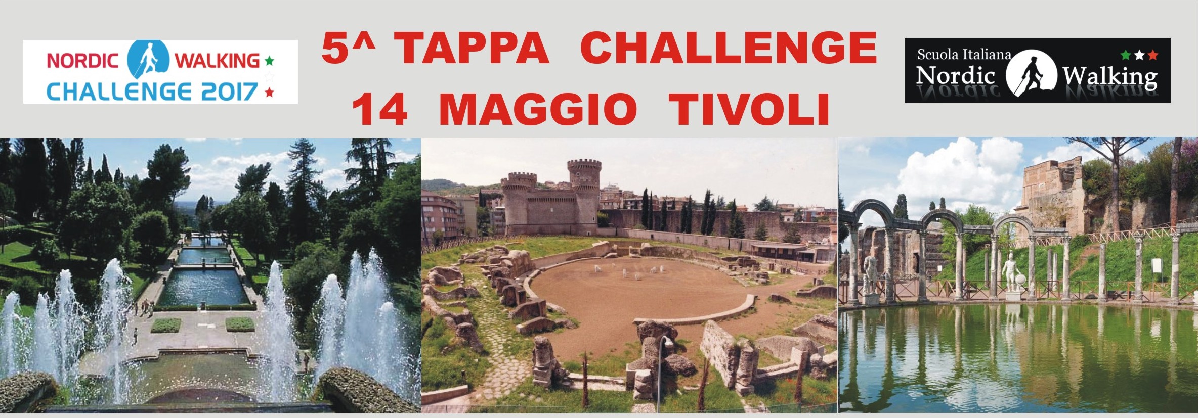 5^ TAPPA CHALLENGE NORDIC WALKING –TIVOLI 14 MAGGIO