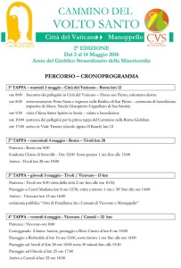 CAMMINO DEL VOLTO SANTO